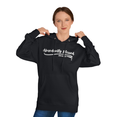 Abundantly Blessed Unisex Hooded Sweatshirt (Available in Black)