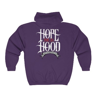 HOPE 4 DA HOOD Unisex Heavy Blend™ Full Zip Hooded Sweatshirt