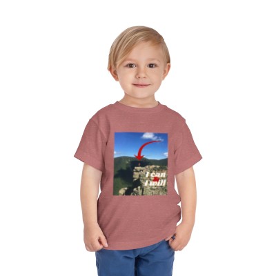 Light Passers Marketplace Adventurous "I Can and I WIll" Toddler Short Sleeve Tee in many colors.
