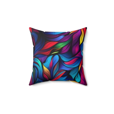 Vibrant Art Square Pillow: A Fusion of Comfort and Contemporary Elegance
