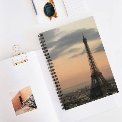 Eiffel Tower Paris, France Spiral Notebook - Ruled Line