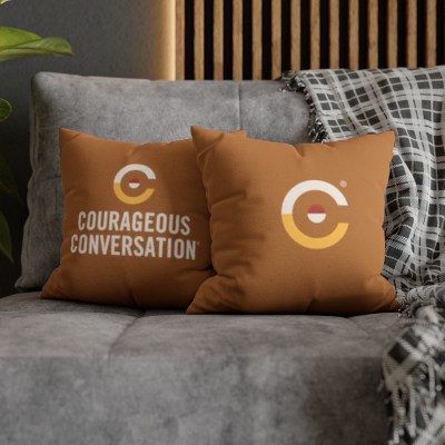 Courageous Conversation® | Spun Polyester Square Pillow Case