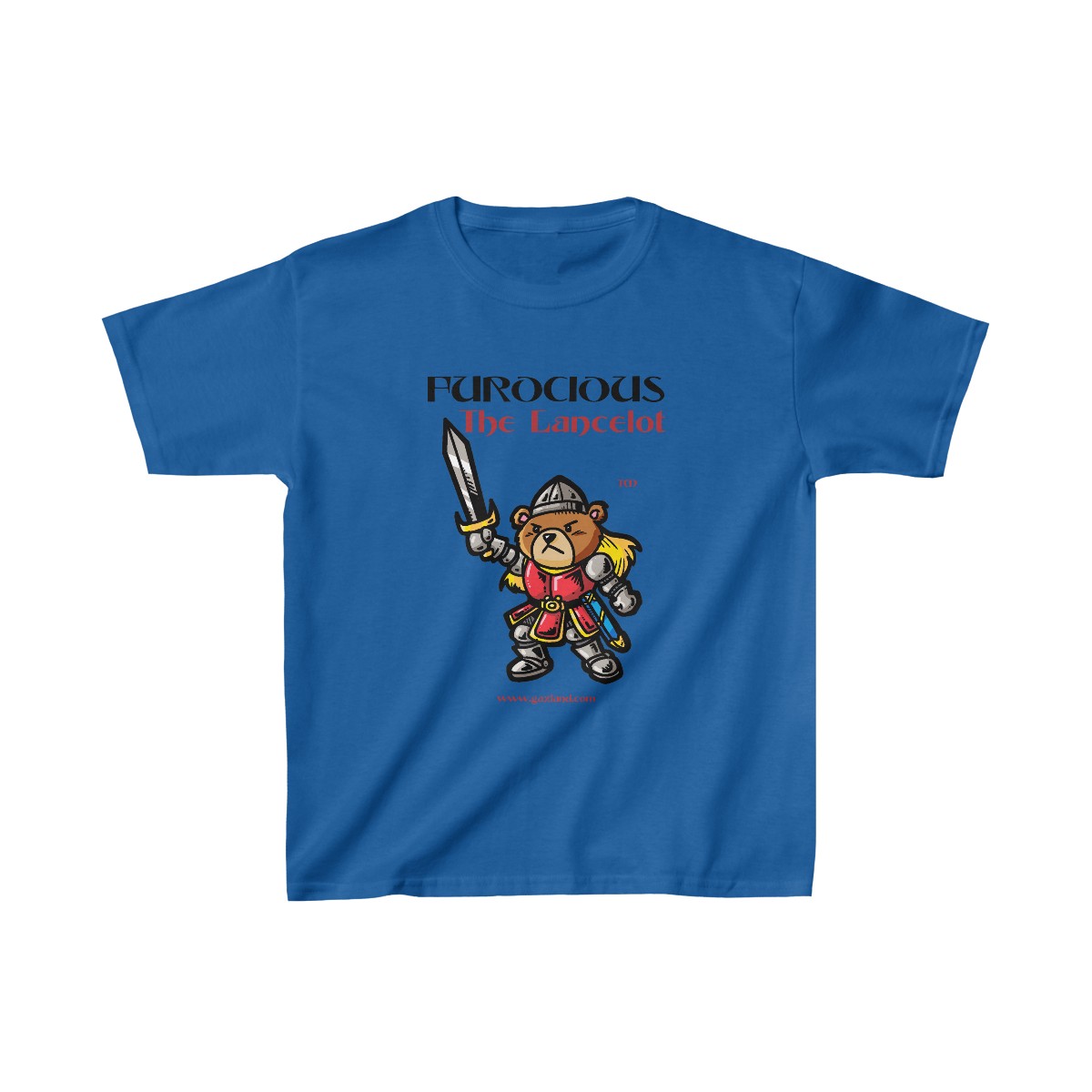 The LANCELOT Warrior Teddy Bear Kids Tee from FURocious (tm) Game  product thumbnail image