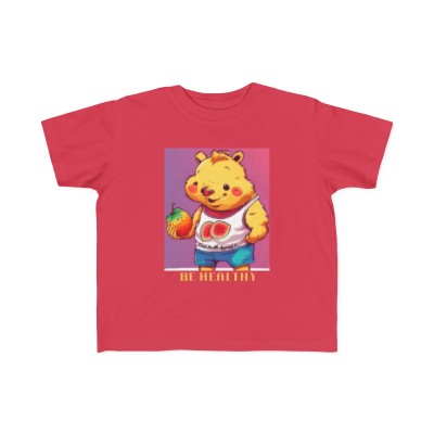 Light Passers Marketplace "Be Healthy" Toddler's Fine Jersey Tee in many colors.