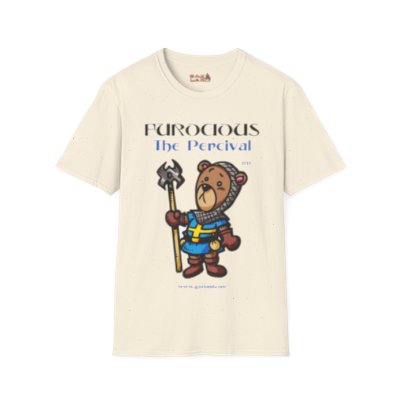 The PERCIVAL Cleric Warrior Teddy Bear T-Shirt from the FURocious Game by GAXLAND 