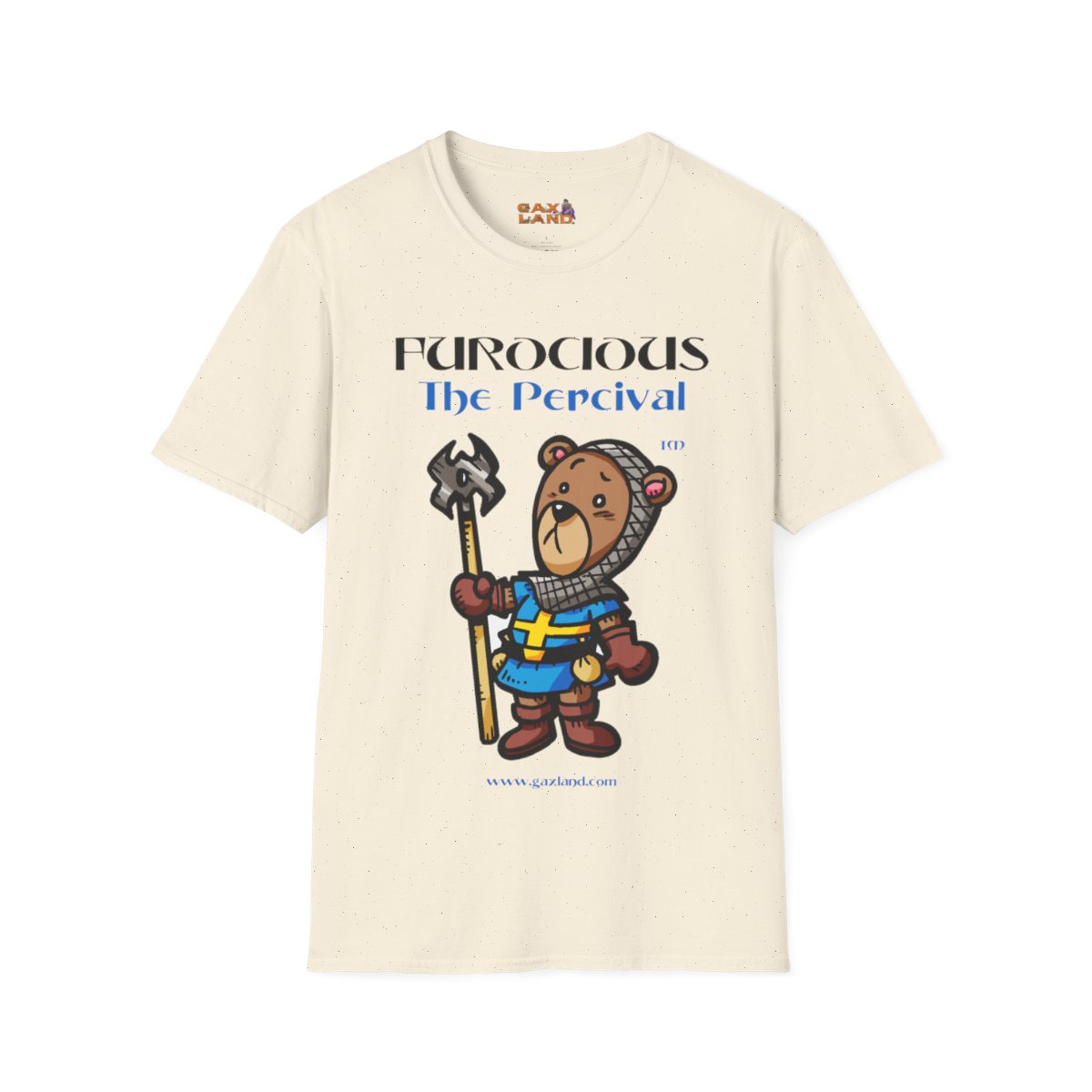 The PERCIVAL Cleric Warrior Teddy Bear T-Shirt from the FURocious Game by GAXLAND  product thumbnail image