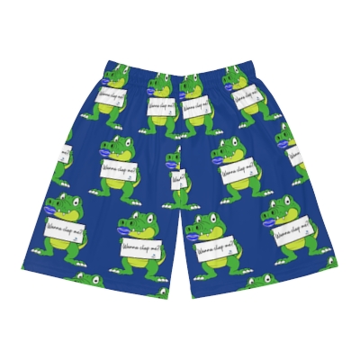 Clap a Gator Bald and Bonkers Show Basketball Shorts (AOP)