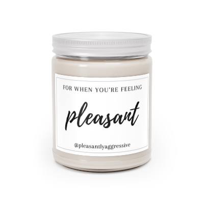 Pleasant and Aggressive Scented Candles, 9oz