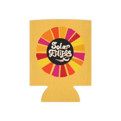 Solar Eclipse 2024 - 70's Style Solar Eclipse Can Cooler for the 2024 Solar Event!