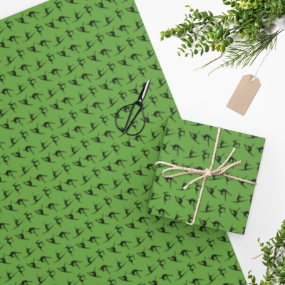 Wrapping Paper - Green Gymnast