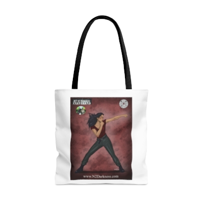 Angie takes a Stance AOP Tote Bag