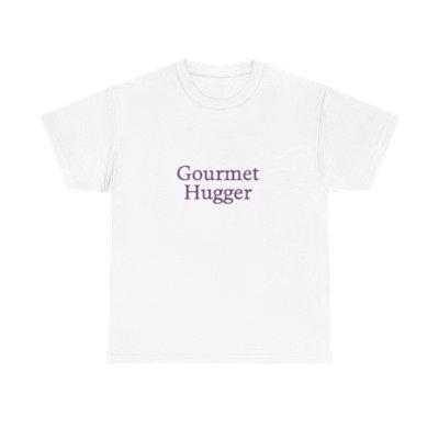 Unisex Round Neck Cotton Tee - Gourmet Hugger (purple)