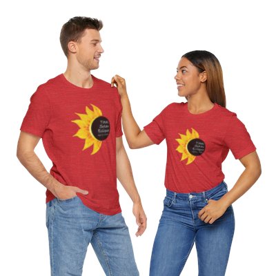 Total Solar Eclipse 2024 - Fiery Sunflower T-Shirt