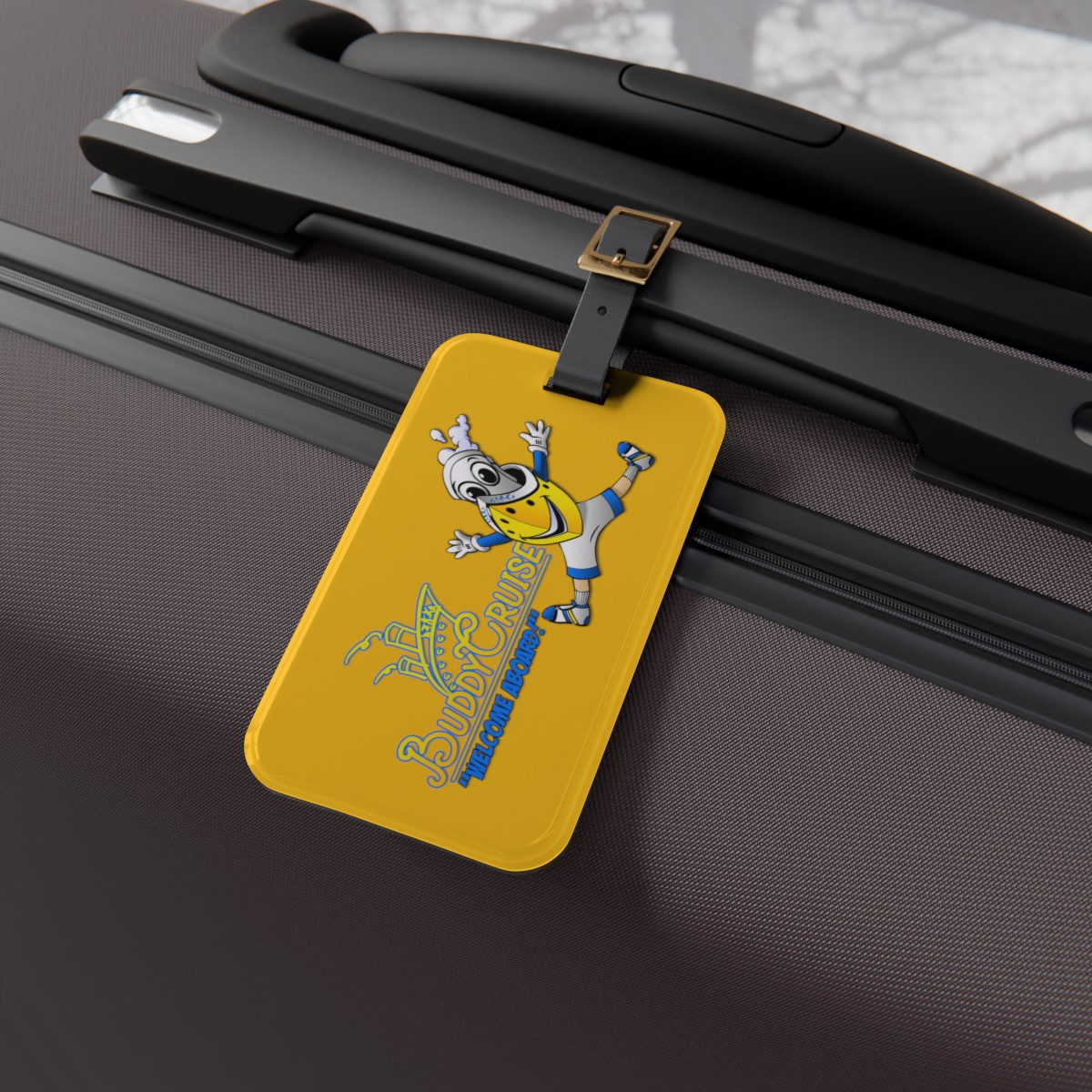 BUDDY CRUISE Yellow Travel Luggage Tag product thumbnail image