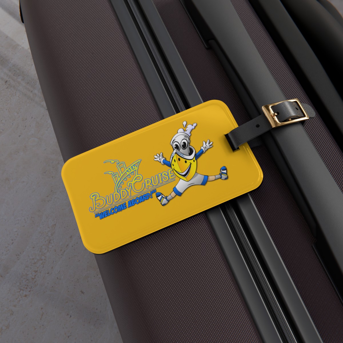 BUDDY CRUISE Yellow Travel Luggage Tag product thumbnail image