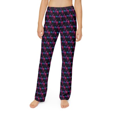 Kids Pajama Pants - mbg Dark Color Burst 
