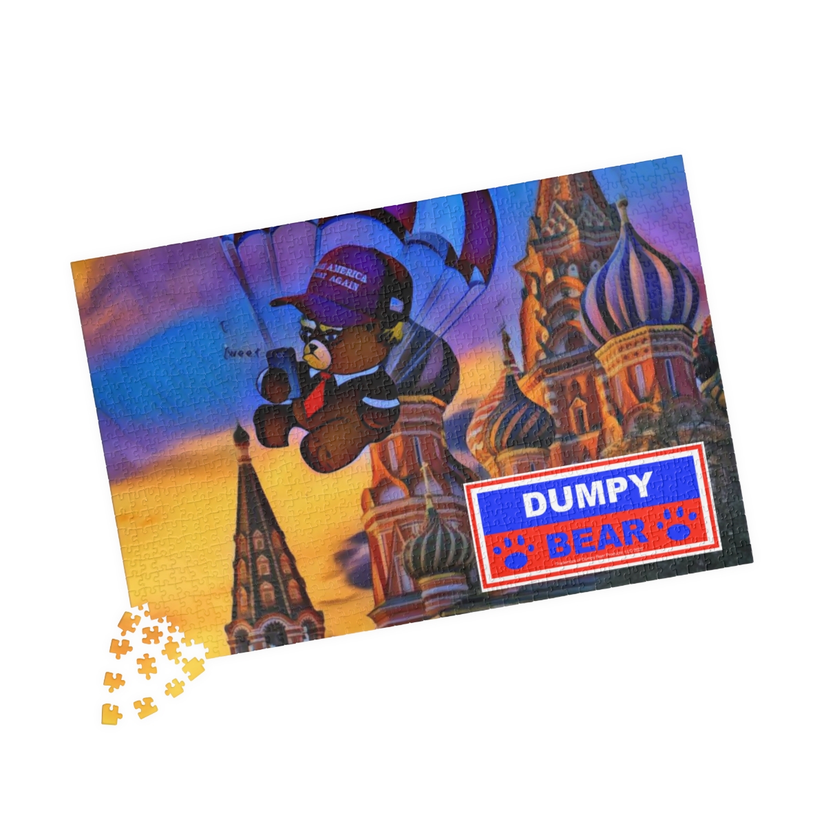 Dumpy Bear Goes to Russia - Puzzle (110, 252, 500, 1014-piece) product thumbnail image