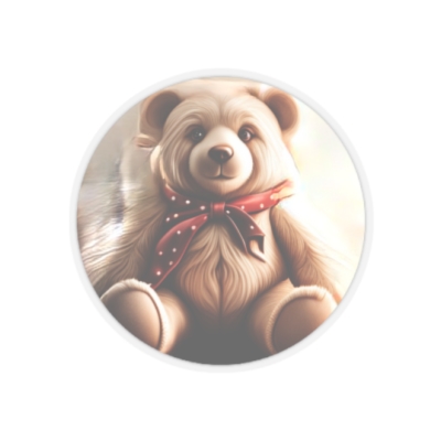 Teddy Bear Realistic Kiss-Cut Stickers