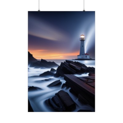 Light House Cinematic Matte Vertical Gallery paper