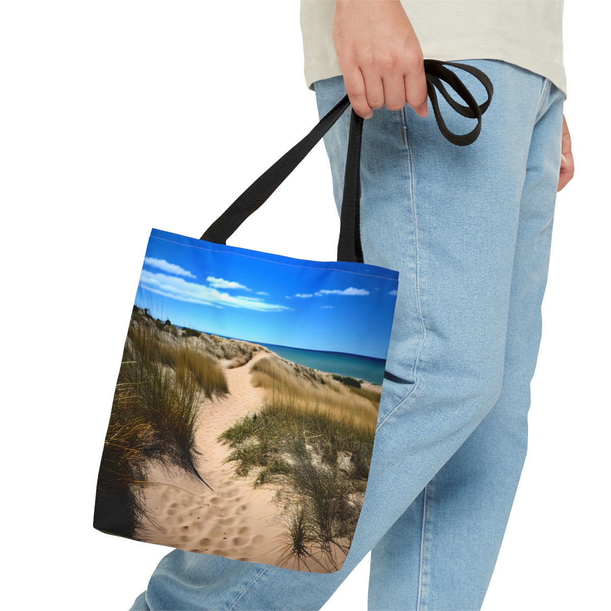 Off to the Beach Tote Bag Lake Sand Towels product thumbnail image