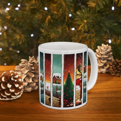 Christmas Tree Town Mug