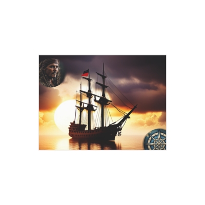 Johnny Depp Pirate Ship Compass Unframed Prints