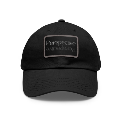 Perspective - Dad Hat with Leather Patch (Rectangle)
