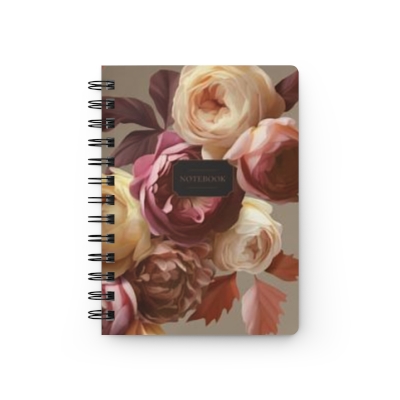 Hardcover Spiral Bound Notebook - Classic Elegance Floral 