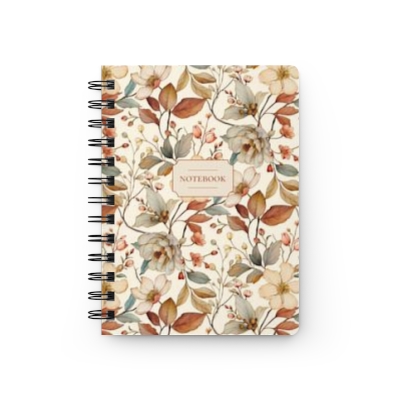 Hardcover Spiral Bound Notebook - Woodland Vale - Cream