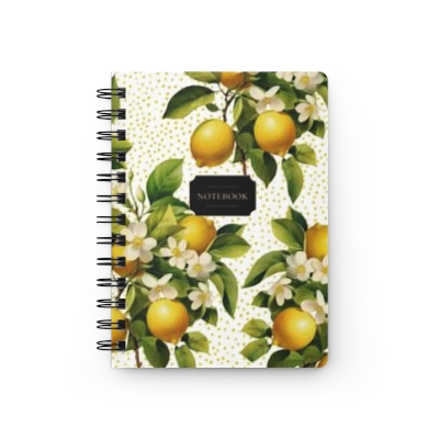 Hardcover Spiral Bound Notebook - Lemon Balm