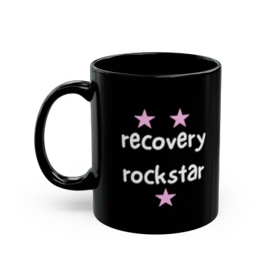 Recover Rockstar - 11oz Black Mug