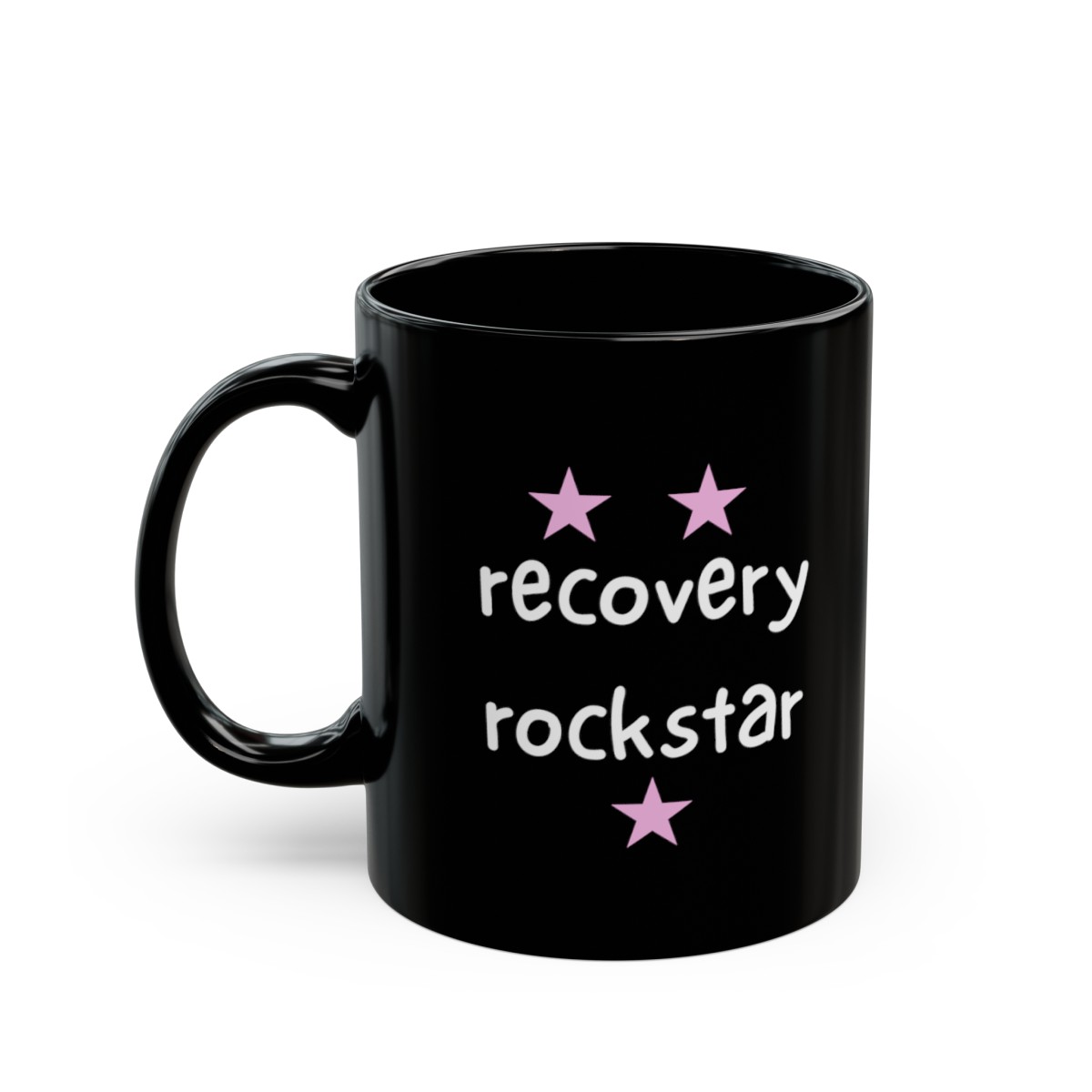 Recover Rockstar - 11oz Black Mug product thumbnail image