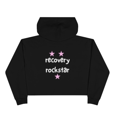 Recovery Rockstar - Crop Hoodie