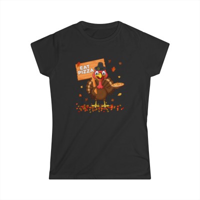 Save A Turkey Sign Women's Softstyle Tee