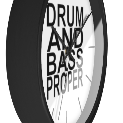 Drum and Bass Proper Wall Clock