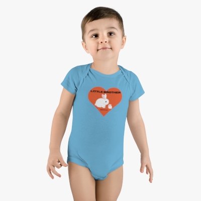 Light Passers Marketplace "little Brother" Baby Short Sleeve Onesie® in 4 colors