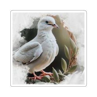 Peace The Dove and Olive Branch Stickers