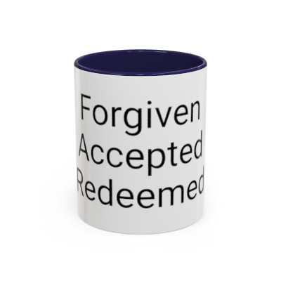 Accent Coffee Mug, 11oz, Forgiven, Accepted, Redeemed