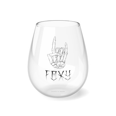 Horns (Logo) Wine Glass