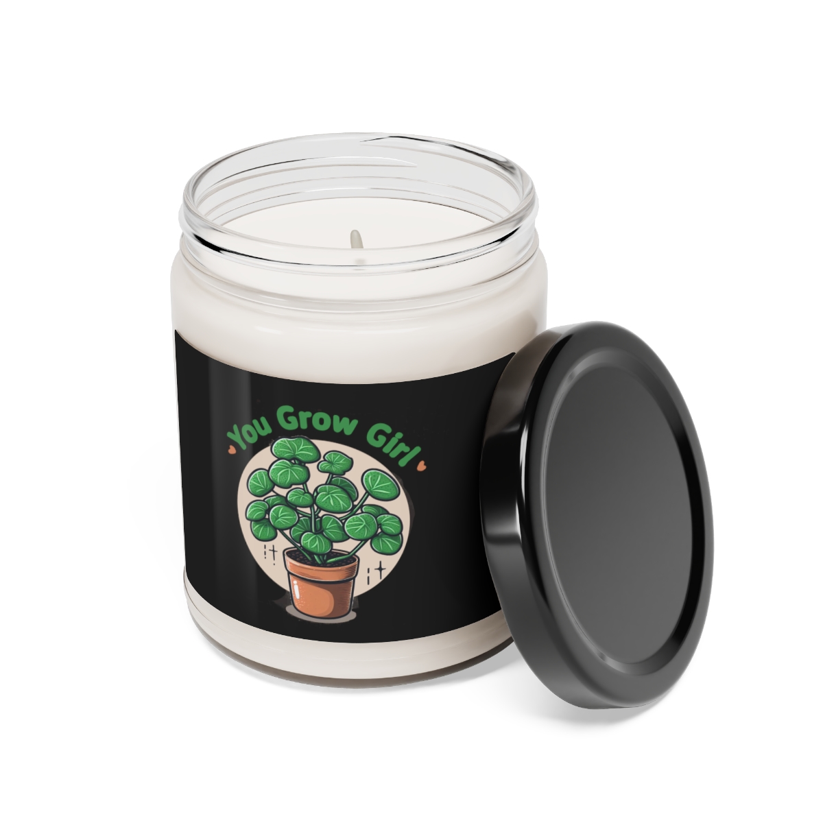 Scented Candle - 9oz Chinese Money Plant “You Grow Girl”  product thumbnail image