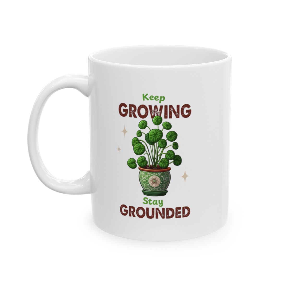 Ceramic Mug - 11oz “Keep Growing, Stay Grounded” product thumbnail image
