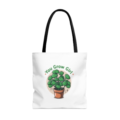 Tote Bag - Chinese Money Plant "You Grow Girl"