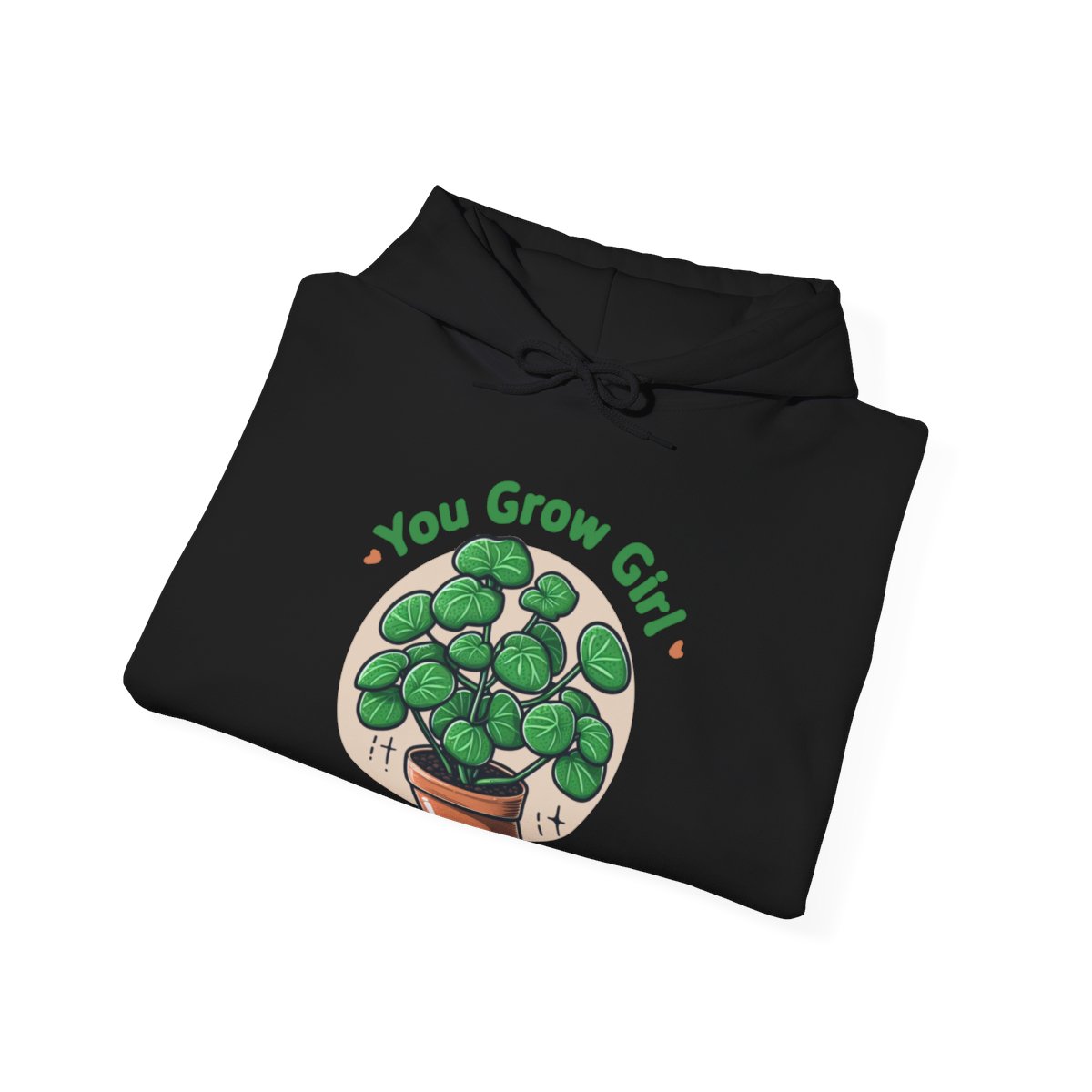 Hooded Sweatshirt - Chinese Money Plant “You Grow Girl” - Unisex Heavy Blend™  product thumbnail image