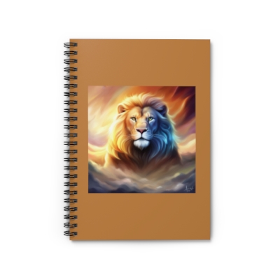 Ethereal Lion Spiral Notebook - Ruled Line