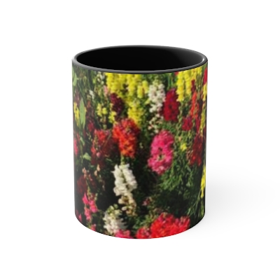 Colorful Flower Accent Mug
