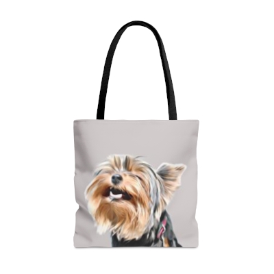 Pet Tote Bags - Smiling Yorkie (Personalized Option Available)