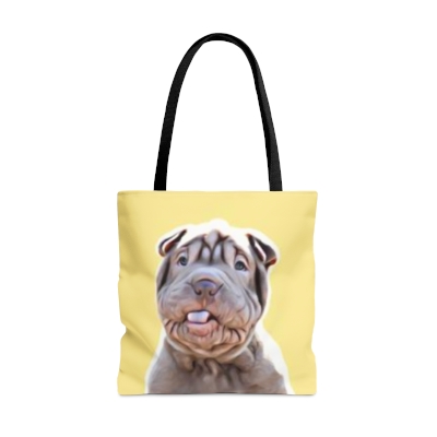 Pet Tote Bags - Silly Shar Pei (Personalized Option Available)