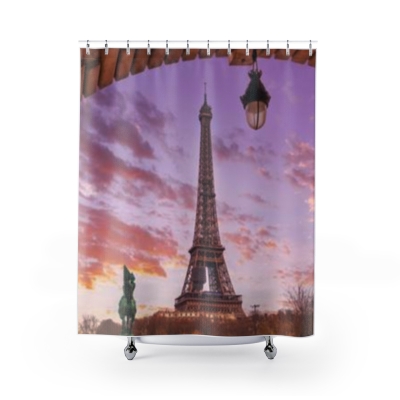 Shower Curtain Eiffel Tower