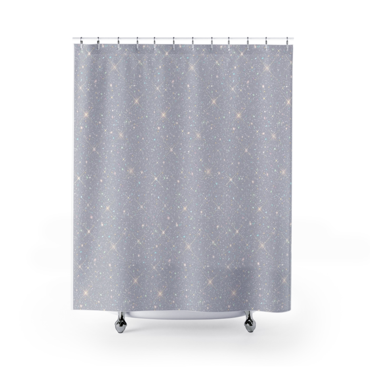 Shower Curtains Silver Glitter product thumbnail image