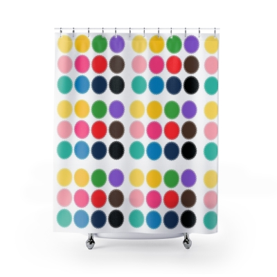 Shower Curtains Colorful Circles